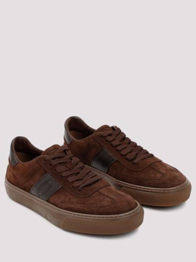 Suede Low Top Sneakers Brown - TOD'S - BALAAN 6