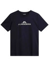 Alpha Short Sleeve T Shirt Navy - J.LINDEBERG - BALAAN 2