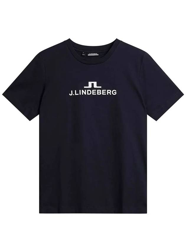 Alpha Short Sleeve T Shirt Navy - J.LINDEBERG - BALAAN 2