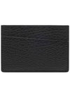 Grain Leather Stitch Card Wallet Black - MAISON MARGIELA - BALAAN 5