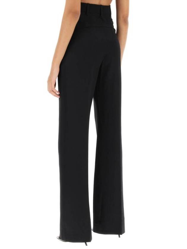 Le Pantalon Sauge High Waisted Pants Black - JACQUEMUS - BALAAN 4