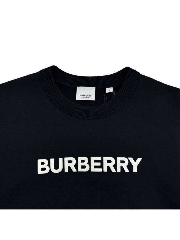 Front Logo Print Sweatshirt Black - BURBERRY - BALAAN 4