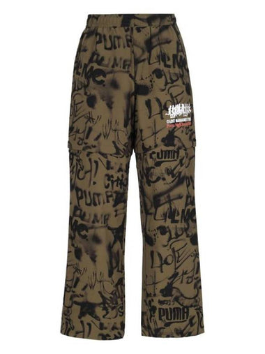 All-Over Print Straight Pants Wild Willow - PUMA - BALAAN 1