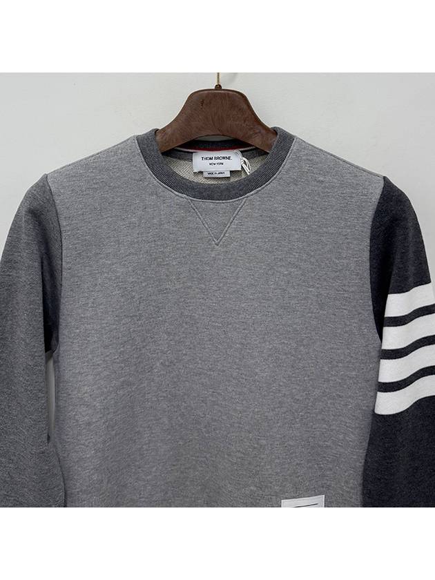 4 Bar Striped Knit Top Grey - THOM BROWNE - BALAAN 5