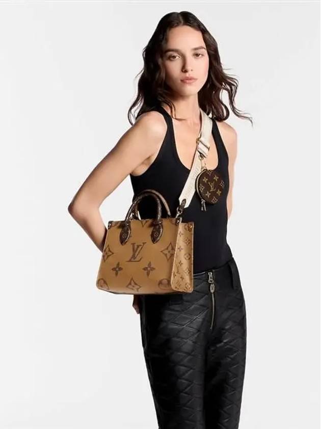 Women's OnTheGo PM Monogram Tote Bag Brown - LOUIS VUITTON - BALAAN 6