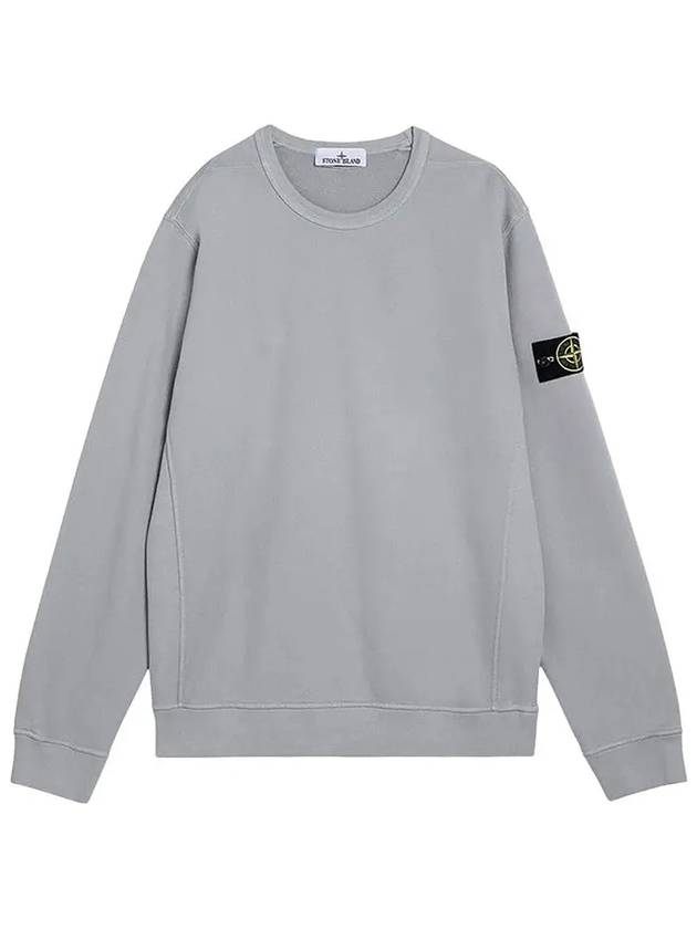 Wappen Patch Crew Neck Cotton Sweatshirt Grey - STONE ISLAND - BALAAN 2