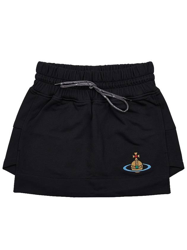 Logo A-Line Skirt Black - VIVIENNE WESTWOOD - BALAAN 11