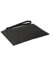 Intrecciato Bill Silver Medium Clutch Black - BOTTEGA VENETA - BALAAN 5