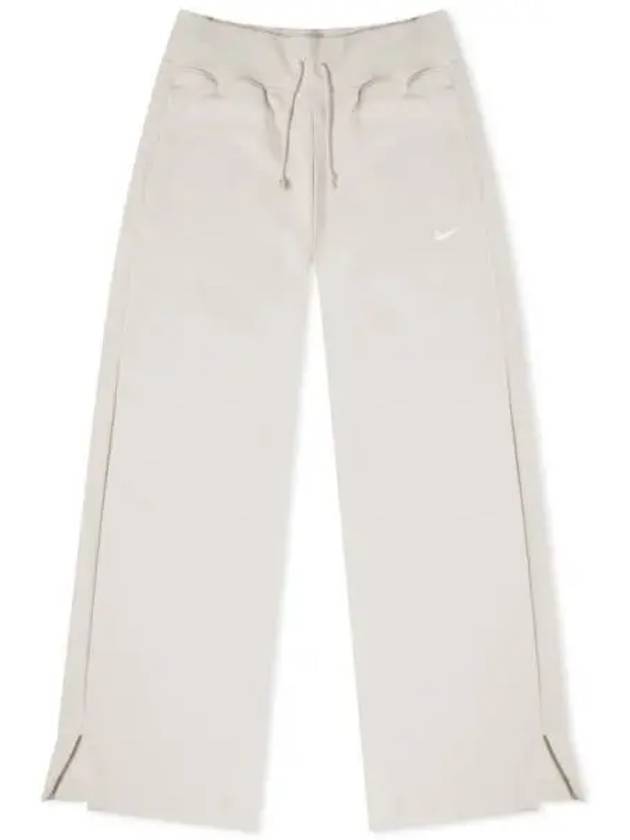 Phoenix Fleece Wide Leg Track Pants White - NIKE - BALAAN 2