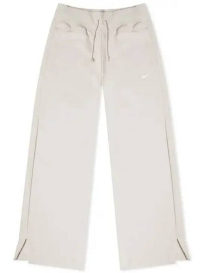 Phoenix Fleece Wide Leg Track Pants White - NIKE - BALAAN 2