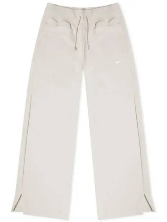 Phoenix Fleece Wide Leg Track Pants White - NIKE - BALAAN 2