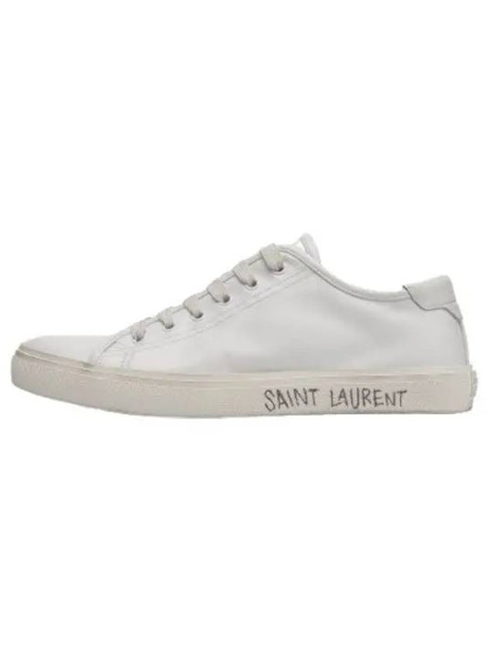 Malibu leather sneakers white - SAINT LAURENT - BALAAN 1