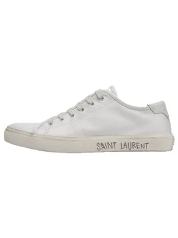 Malibu leather sneakers white - SAINT LAURENT - BALAAN 1