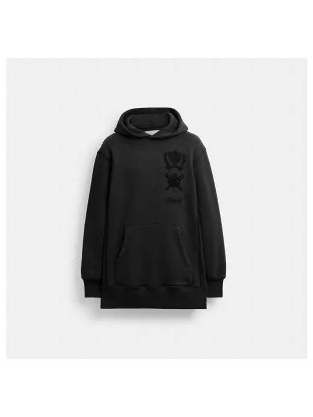 Signature Crest Hoodie Dress CX649 BLK - COACH - BALAAN 2