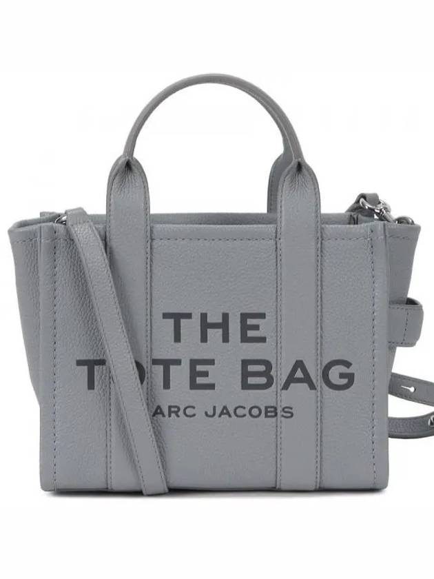 Small Leather Tote Bag Wolf Grey - MARC JACOBS - BALAAN 2