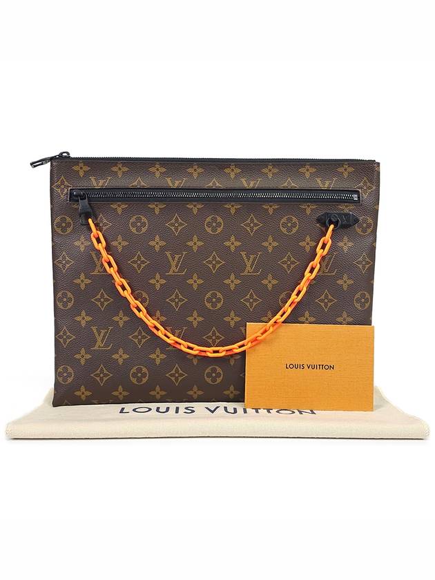 M44484 Monogram Virgil Abloh Chain Clutch Bag - LOUIS VUITTON - BALAAN 1