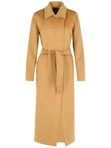 Max Mara 'Artur' Beige Cashmere Coat - MAX MARA - BALAAN 1