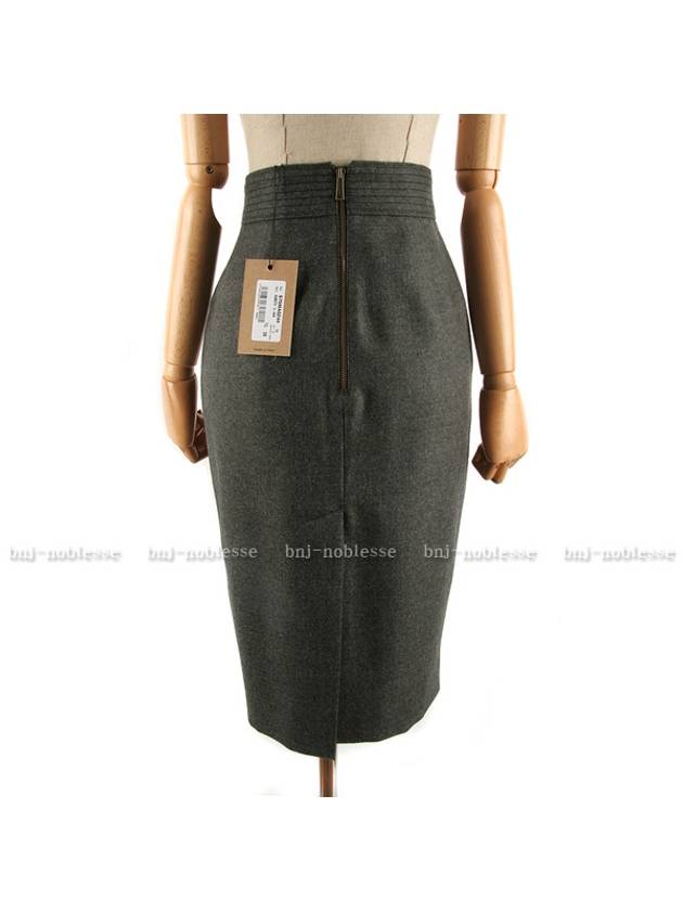 Wool Pencil Skirt Grey - DSQUARED2 - BALAAN 4