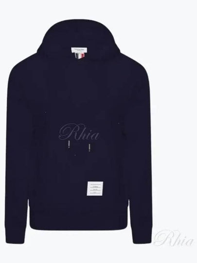 Men's Center Back Stripe Logo Patch Hoodie Navy - THOM BROWNE - BALAAN 2