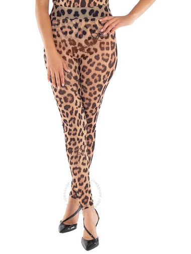 Philipp Plein Leopard Print Sequined Leggings, Size Medium - PHILIPP PLEIN - BALAAN 1