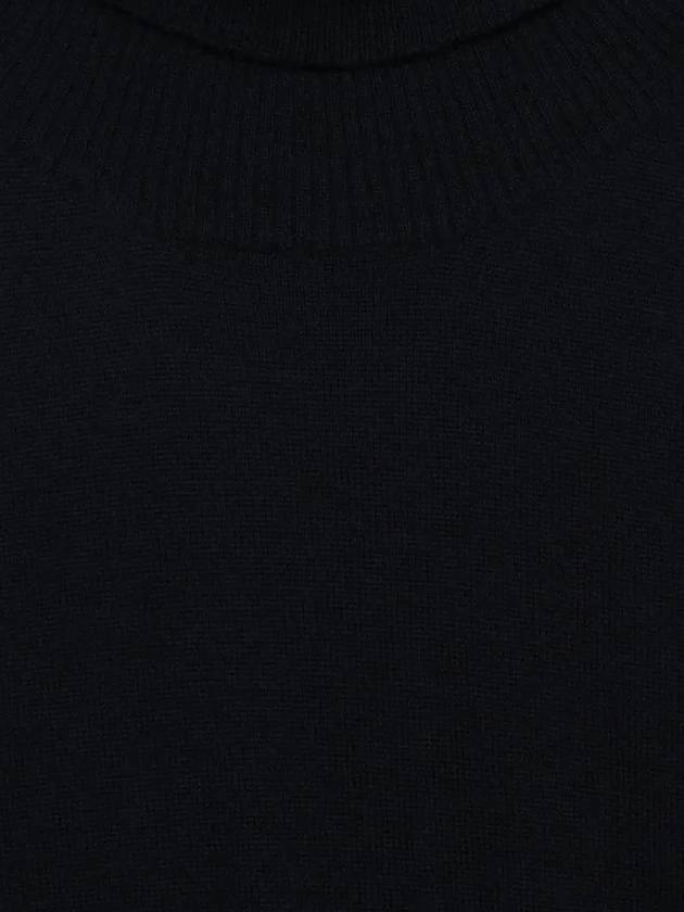 Patch turtleneck black kids knit 7316503A4 V0029 - STONE ISLAND - BALAAN 3