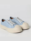 Pablo Lace-Up Nappa Low-Top Sneakers Blue - MARNI - BALAAN.