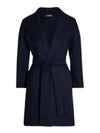 Messi Virgin Wool Single Coat Navy - MAX MARA - BALAAN 2