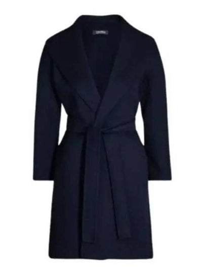 Messi Virgin Wool Single Coat Navy - MAX MARA - BALAAN 2