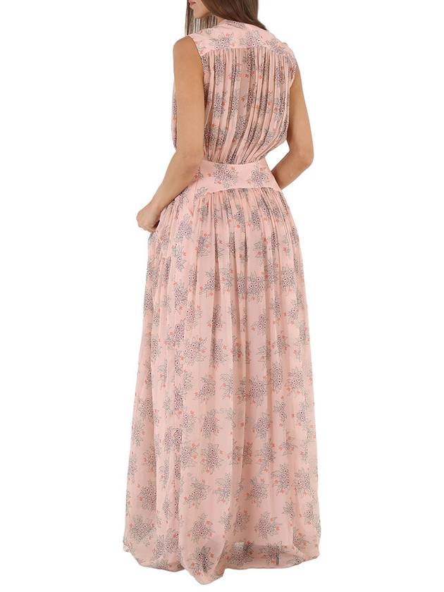 Chloe Ladies Wild Pink Long Dress With Print, Brand Size 36 US Size 4) - CHLOE - BALAAN 3