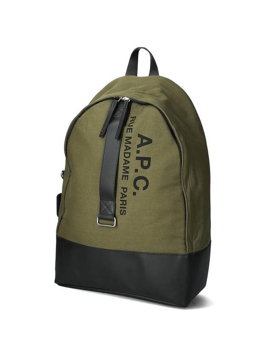 Sense Logo Print Backpack Green - A.P.C. - BALAAN 1