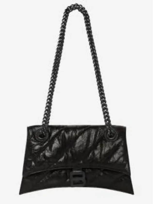 Crush Chain Strap Small Shoulder Bag Black - BALENCIAGA - BALAAN 2