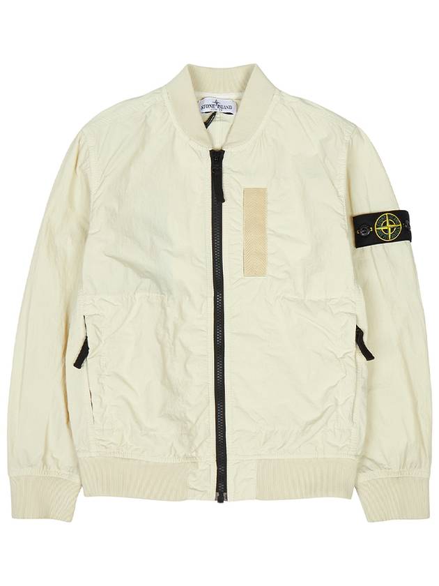 Kids Waffen Patch Bomber Jacket Beige - STONE ISLAND - BALAAN 2