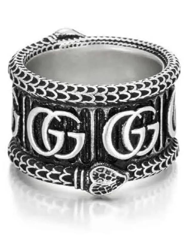 Double G Snake Ring Silver - GUCCI - BALAAN 4