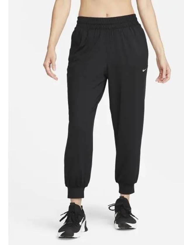 Dri Fit Mid Rise 7/8 Knit Jogger Track Pants Black - NIKE - BALAAN 2