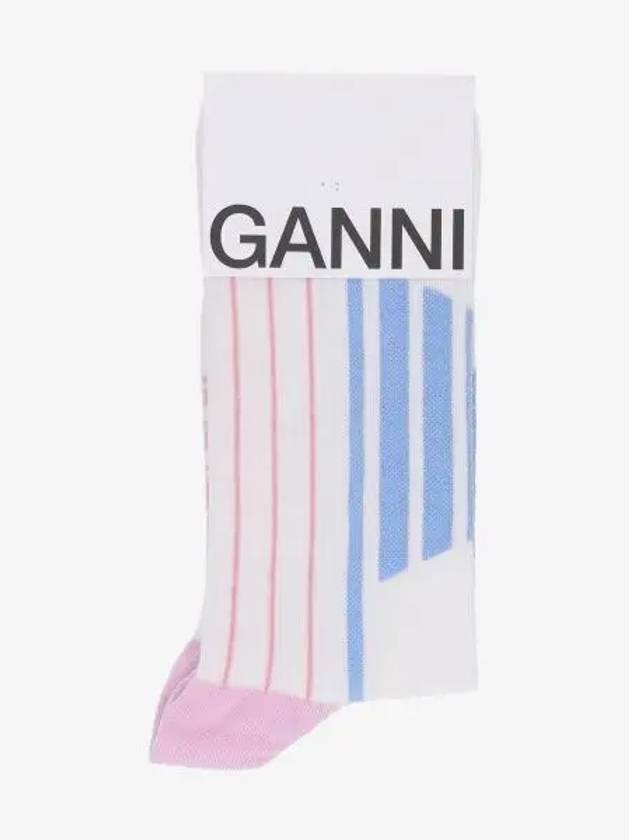 Sporty Socks Egret - GANNI - BALAAN 2