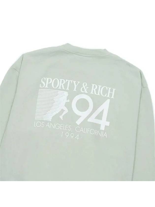 94 California Crew Neck Sweatshirt Green - SPORTY & RICH - BALAAN 5