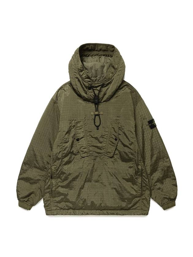 Macro Lipstop Nylon Anorak Green - STONE ISLAND - BALAAN 1