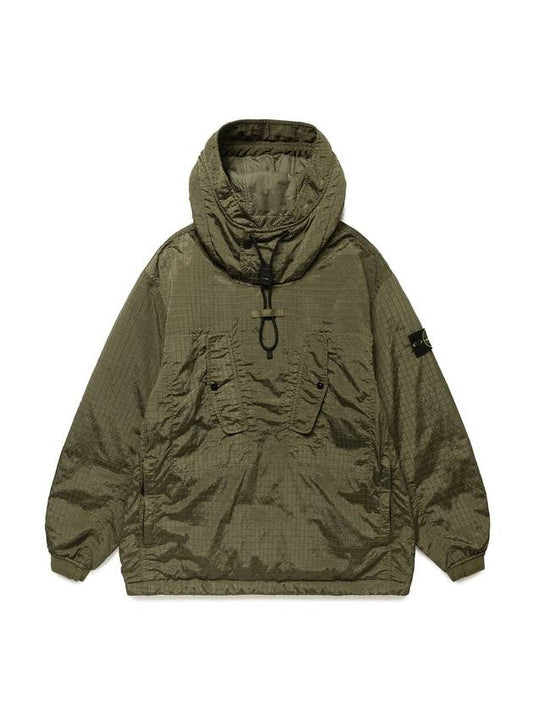 Macro Lipstop Nylon Anorak Green - STONE ISLAND - BALAAN 2