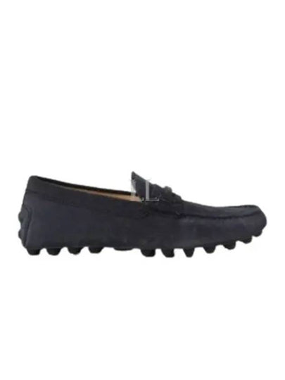 Gomino Double T Suede Driving Shoes Navy - TOD'S - BALAAN 2