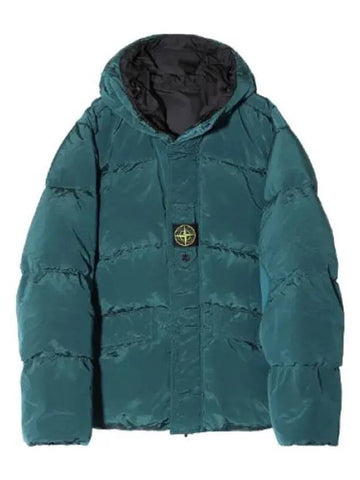 Nylon Metal Econyl Regenerated Down Hooded Jacket Reversible Jumper Men s Padding - STONE ISLAND - BALAAN 1