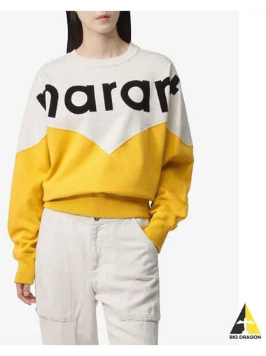 Houston Sweatshirt Yellow SW0006FAA1M08E10YW - ISABEL MARANT - BALAAN 1