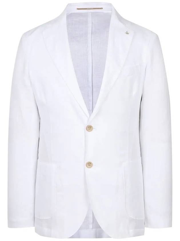 Men's Basic Linen Jacket MMJAN5T60 100 - AT.P.CO - BALAAN 7