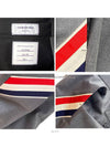 Diagonal Striped Wool Slacks Medium Grey - THOM BROWNE - BALAAN 10