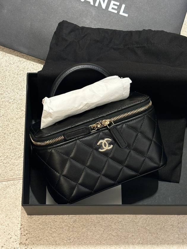 Vanity Lambskin Black Gold - CHANEL - BALAAN 3