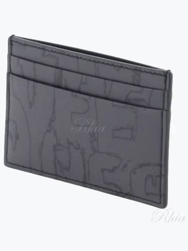 Graffiti Logo Card Wallet Black - ALEXANDER MCQUEEN - BALAAN 2