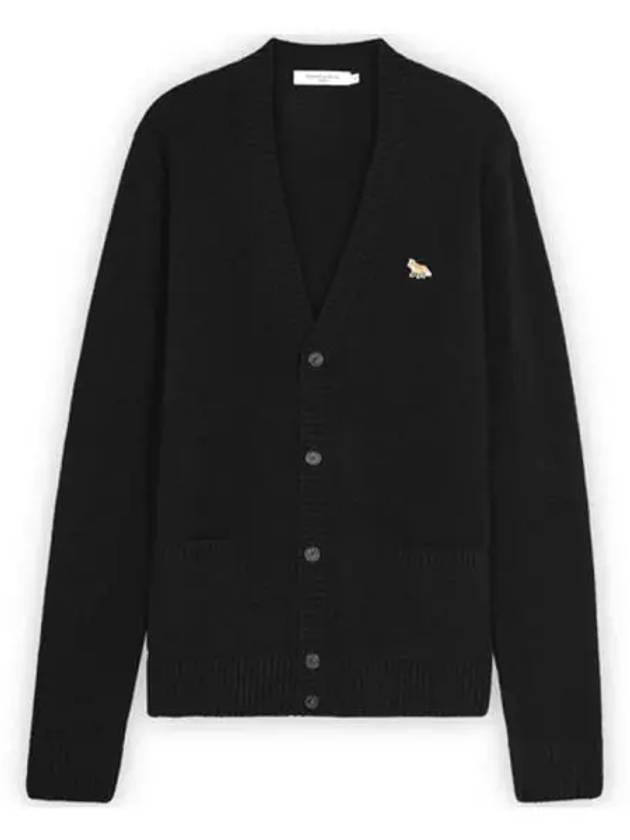 Baby Fox Patch Cosy Cardigan Black - MAISON KITSUNE - BALAAN 2