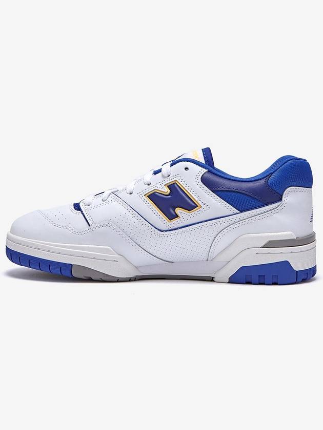 550 Logo Low Top Sneakers White Blue - NEW BALANCE - BALAAN 5