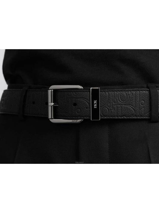 Belt Black Dior Gravity Leather 35mm - DIOR - BALAAN 2