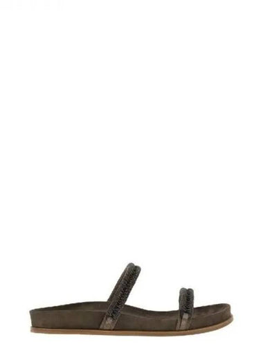 Monili strap suede sandals 271834 - BRUNELLO CUCINELLI - BALAAN 1