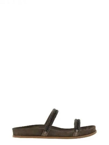 Monili strap suede sandals 270981 - BRUNELLO CUCINELLI - BALAAN 1